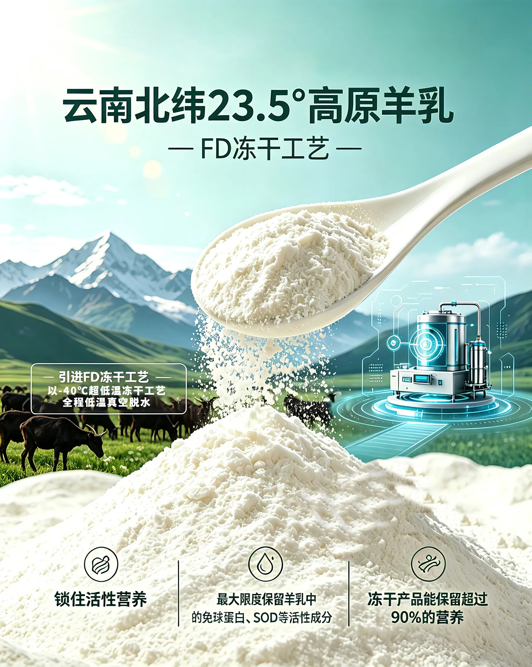 航天技术走进百姓家：冻干革新工艺，优质羊奶品牌解锁奶粉行业技术革命！