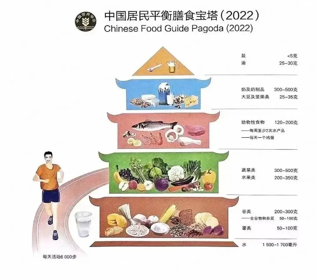 中国居民平衡膳食宝塔