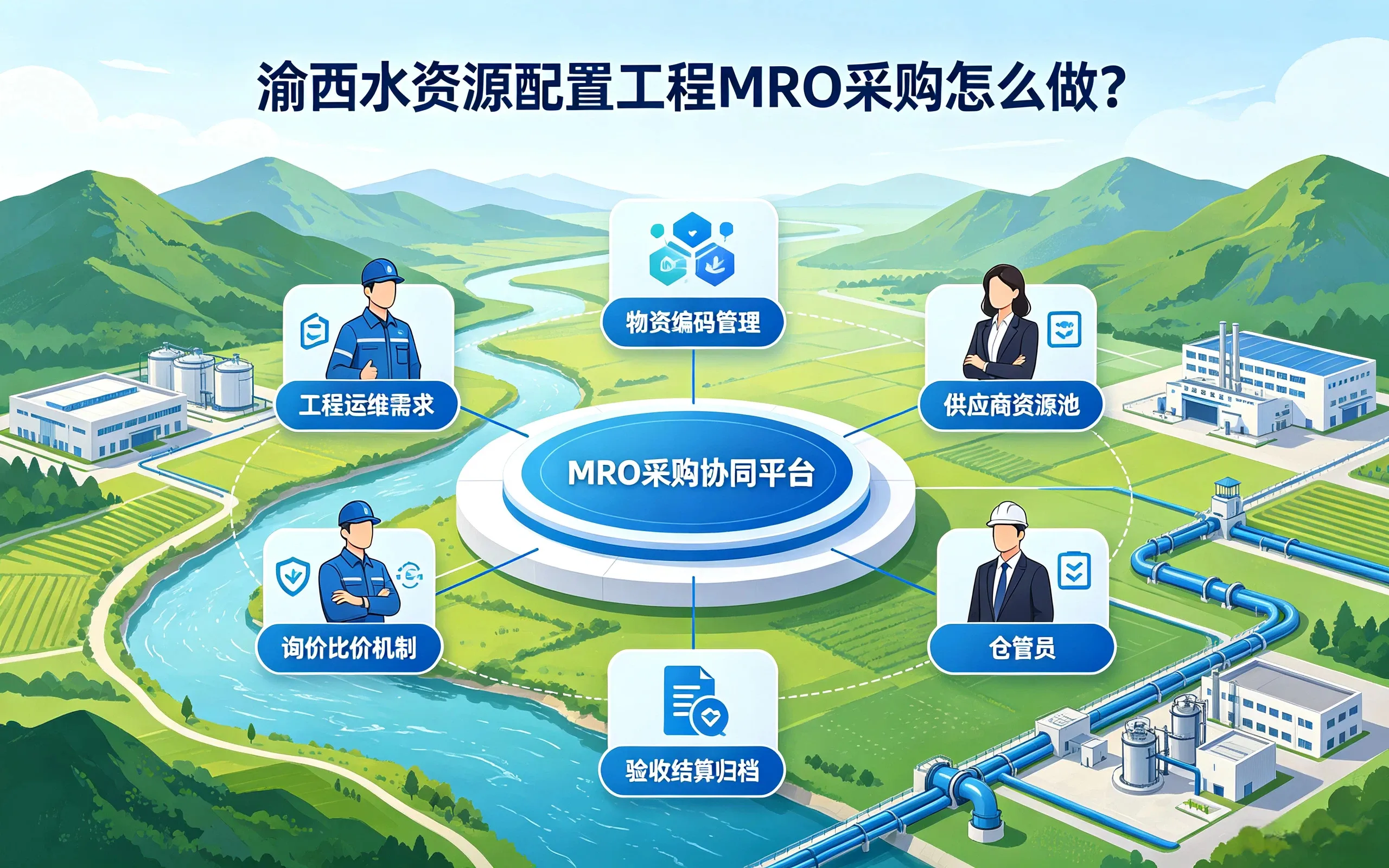 渝西水资源配置工程MRO采购怎么做？大型水利项目物资供应实践_云南新人和数采科技集团